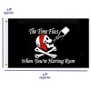 3×5 FT Pirate Flag, Large 75D Skull Rum National Outdoor