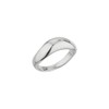 Gold&Dear 14KGP Bold Wave Ring White Gold L (No. 13)