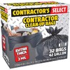 Contractor's Select Contractor Clean-Up Bags, Extra Thick, Black, 42 Gal,