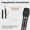 talomen Wireless Microphone,Professional Dual Handheld Cordless Dynamic Mic System with