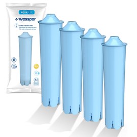 Wessper Water Filter Replacement for Coffee Machines Jura Blue Pack of 4 | Compatible with Jura 71312 Blue, GIGA, ENA, Micro, IMPRESSA Fully Automatic Coffee Machines