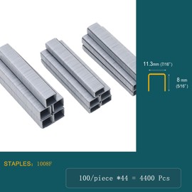 JOVANT 7/16" Narrow Crown Staples (5/16"), Galvanized 4400 Counts for Jovant 4V Nail Gun(one Kinds of Package Box)