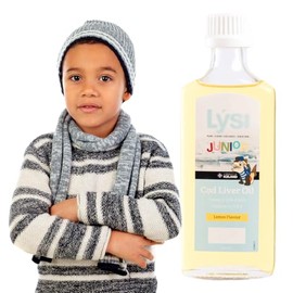 Aceite De Hígado De Bacalao Junior Lys By Gaero Shop | Sabor Limón | Omega-3 Vitaminas A, D Y E | 240ml
