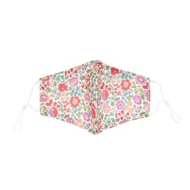 Habac Studio Liberty of London Mulberry Silk Face Mask, Face Masks Washable UK, Reusable Face Mask, Silk Mask Masks for Women Silk Face Covering Built in Filter 4 Layers (D'ANJO)