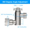 All Metal Adjustable Shower Angle Adapter, 360° Adjustable Swivel Shower