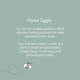 Ziggle 1 Today! Bandana Dribble Teething Bib for Babies and Toddlers - Absorbent 100% Cotton Front Drool Bib with Adjustable Straps