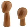 Abstract GFRP imitation Wooden Mannequin Manikin Head Model Hair Wigs