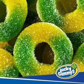 Lucky Gummys Aros De Manzana Gomitas De Grenetina 1kg