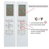 Replacement Remote Control RG10L1-C2HS Compatible for Midea RG10L(2HS)/BGEFU1 RG10 Air