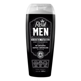 Crema Corporal Real Men Total 400 Ml Cuerpo, Cara Y Manos