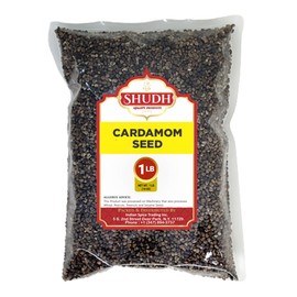 SHUDH CARDAMOM Seeds 1 LB | 16 oz Cardamom seeds ~ All Natural | Vegan | Gluten Friendly | NON-GMO | Product of India