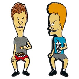 Beavis and Butt-head x Zen Monkey Studios "Eating is cool." Collectible Enamel Pinset