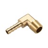 sourcing map Brass Barb Hose Fitting, 90 Degree Elbow 6mm
