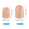 sourcing map Sewing Thimble Finger Protector, 4 Pcs Metal Finger