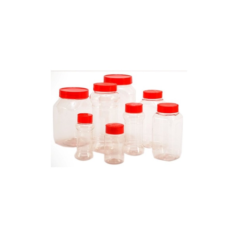 Sunpet Large Red Top Plastic Food Storage Canister 2000ml