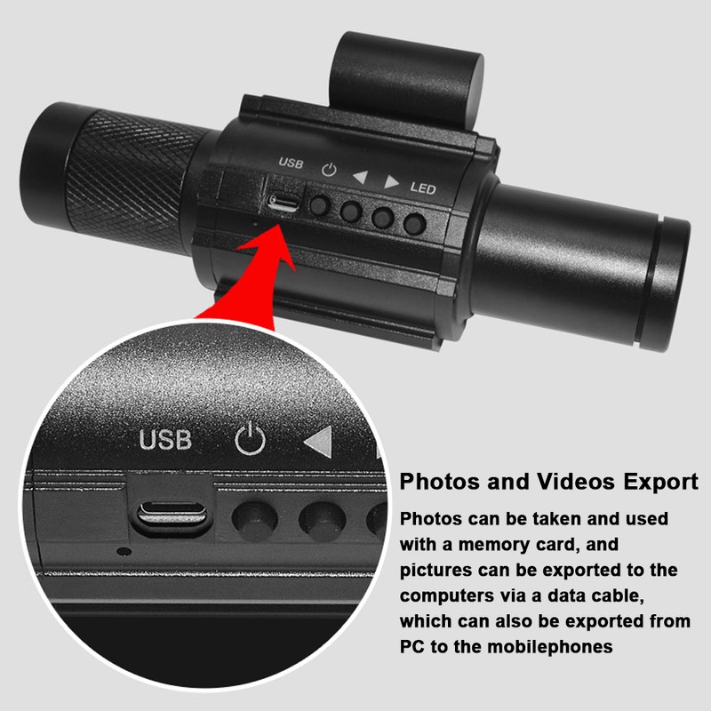 Portable Monocular Night-Visions Sight Device Day Night Use Telescopes 1.54inch