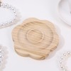 2Pcs Wooden Flower Shape Jewelry Display Tray Bracelet Display Stand