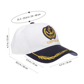 jojofuny Navy Captain Hat Women's Sun Cap Uv Outdoor Sun Hat for Beach Camping Travel