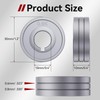 ARCCAPTAIN Wire Feeding Wheel,0.6-0.8mm Roller Knurled Groove Wire Feeder Drive