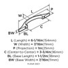 Amerock BP29201G10 Conrad Arch Pull, Satin Nickel, 96mm Center-to-Center