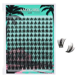 Lash Clusters Manga 144Pcs Eyelash Clusters Spiky Eyelash Extensions Individual Lashes Volume Anime Lash with Thin Band Lashes DIY at Home(Holiday,C-Mix8-18mm)