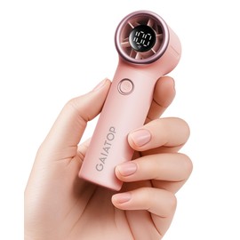 Gaiatop Mini Portable Handheld Fan, 4000mAh [15h Max Runtime] Personal Turbo Fans Pocket Size, High Speed 1-100 Adjustable Small Hand Fan, Outdoor Travel Concert Essentials, Gifts for Women Men, Pink