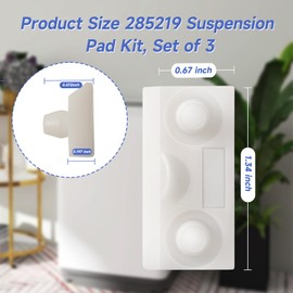 [3 Pack] 285219 Washer Suspension Pad Kit Compatible with Whirlpool Kenmore Maytag KitchenAid Washers Snubber Pad Replacement AP3094373 PS334456 AH334456 62568 Snubber Pad