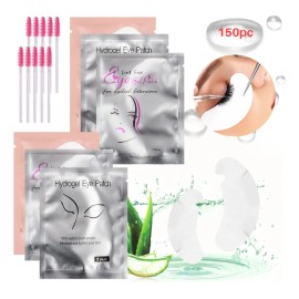 150 Pares Parches Hidrogel Para Extesiónde Pestañas Mink 3 Colores D 7.2 Cm 2.8 Cm