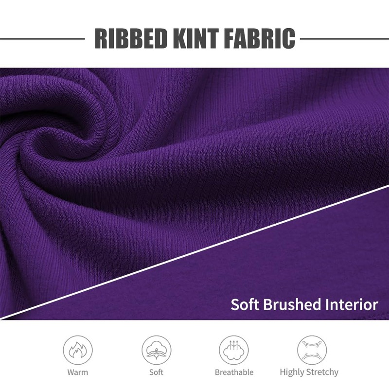 Zengjo Mens Turtleneck Long Sleeve Shirts Thermal Baselayer Tops Soft