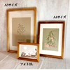 RE A4 Photo Frame for Wall Mounting, Natural Wood Frame,