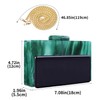 Malachite Green Acrylic Evening Bag Unique Square Bag Cocktail Wedding