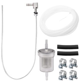 Udbrud Fuel Standpipe Set, Tank Extractor with 1 Oil Filter, 1 Fuel Line, 2 Connection Pipes, 4 Hose Clamps, Auxiliary Heating Tank Kit for Eberspacher Webasto Heating Systems Heating Oil