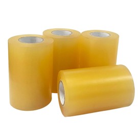 4 Rolls Wrestling Mat Tape Clear Gym Floor Tape for Wrestling Heavy Duty Carpet Mat Seam Tape PVC Mat Tape Wrestling Rug Tape (3.9IN x65.6FT)