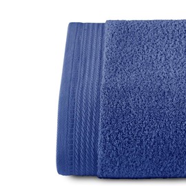 RIZO Top Towel - Set of 1 Shower Towel - Bath Towels - 100% Combed Cotton - 600 g/m2 - Measure 70 x 140 cm - Blue