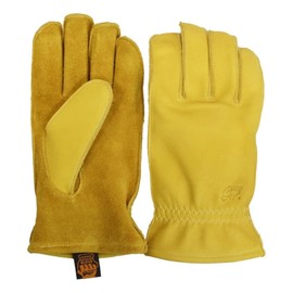 Grip Swannee GSA-36 Work Gloves, Outdoor Activities, Bonfire Gloves, Accessories, G-1, Basic Model, Made in Japan, Cowhide Leather, Kevlar, Genuine Product, yellow, L
