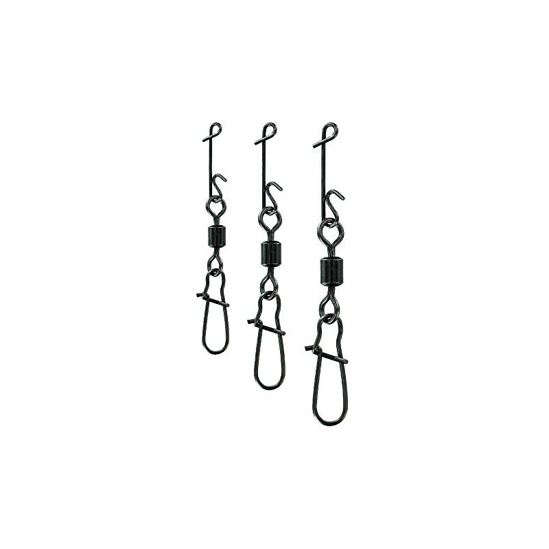 Jenzi No Knot Connector with Swivels and Snaps, x-strong 24kg