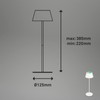 BRILONER LED Table Lamp Wireless, RGB Bedside Lamp Touch, Desk