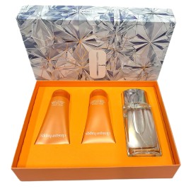 Clinique Absolutely Happy 3 Pcs Set, 3.4oz EDP 2.5 Body Cream & Wash NEW IN BOX