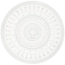 ウチダ 全円分度器 15cm 1-822-0001