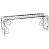 Expandable Scroll Metal Over The Sink Shelf - Black
