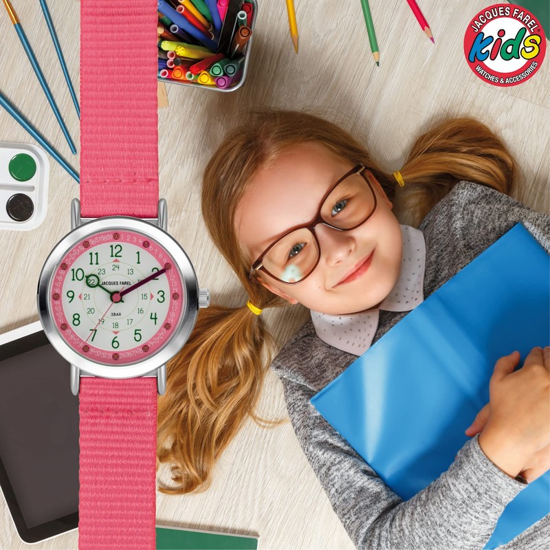 JACQUES FAREL Happy Learning KOP 24 Children's Analogue Quartz Watch