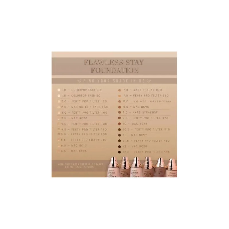 Base De Maquillaje Beauty Creations Flawless Stay Foundation