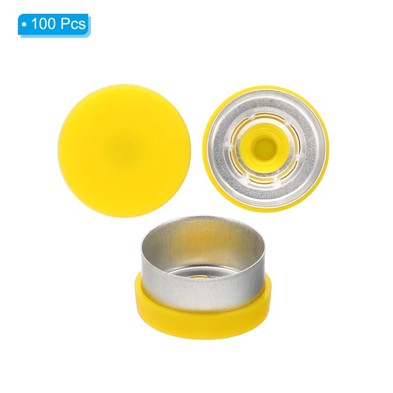 PATIKIL 13mm Flip Off Caps, 100 Pcs Flip Off Caps