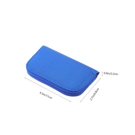 Gadpiparty Memory Card Bag Zipper Memory Card Case SD Card Storage Organizer(22 Slots) Blue