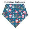PTDECOR Christmas Dog Bandana, Reversible Holiday Xmas Dog Scarf, Multi