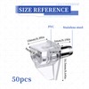 50pcs 3/16 Inch Shelf Support Pegs,Clear Plastic 5mm Shelf Pins,Shelf