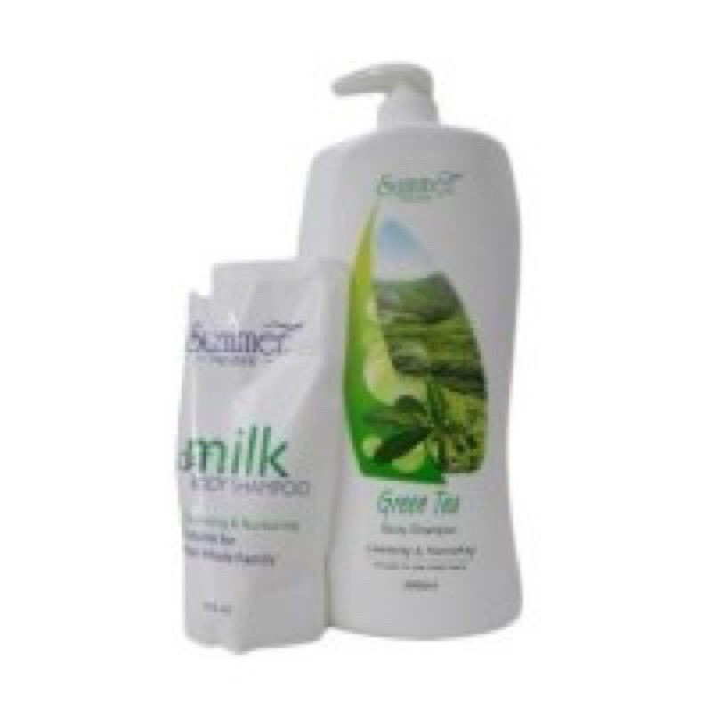Summer Naturale Body Shampoo 2000ml + Goat Milk Body Wash