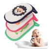 DECHOUS 3 pcs Cartoon Sponge Absorbent Shower Scrubber for Gentle