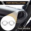REPAIROCK 2 Pcs A Pillar Speaker Ring Cover Trim for