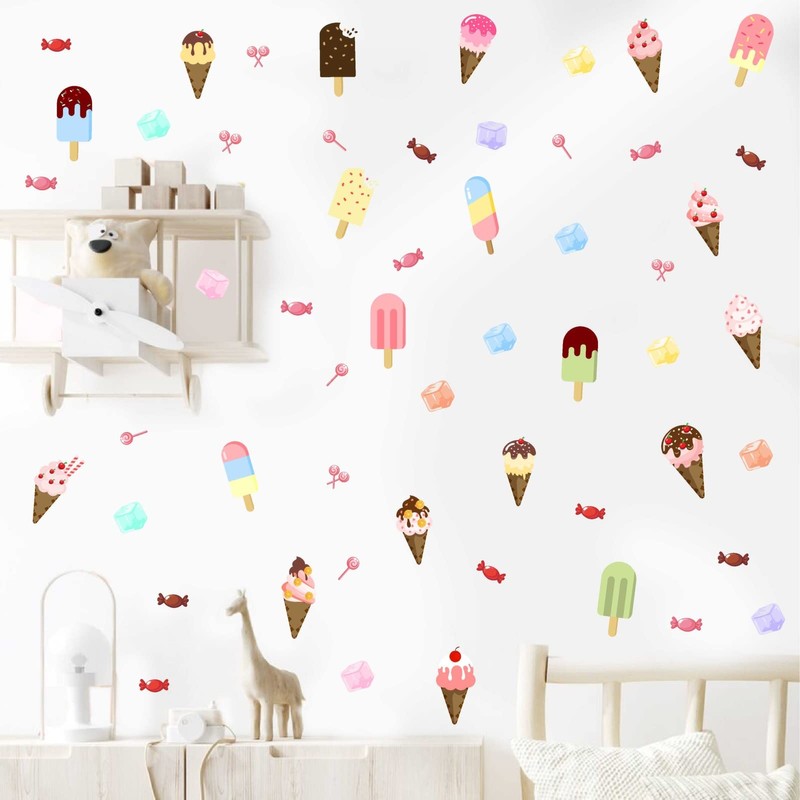 Barri Design Ice Cream Wall Decals Candy Wall Decal Ice